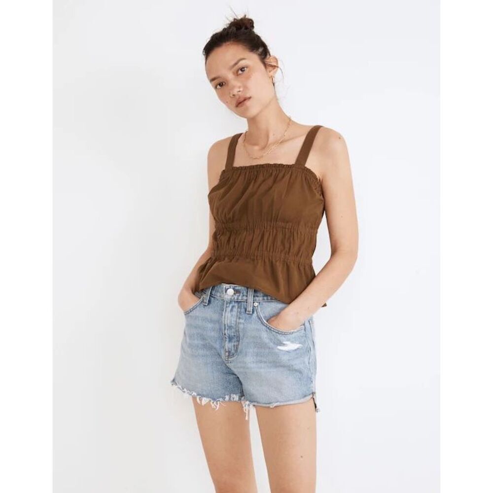 Madewell 25 Relaxed Denim Shorts in Madera Wash: Side-Slit Edition